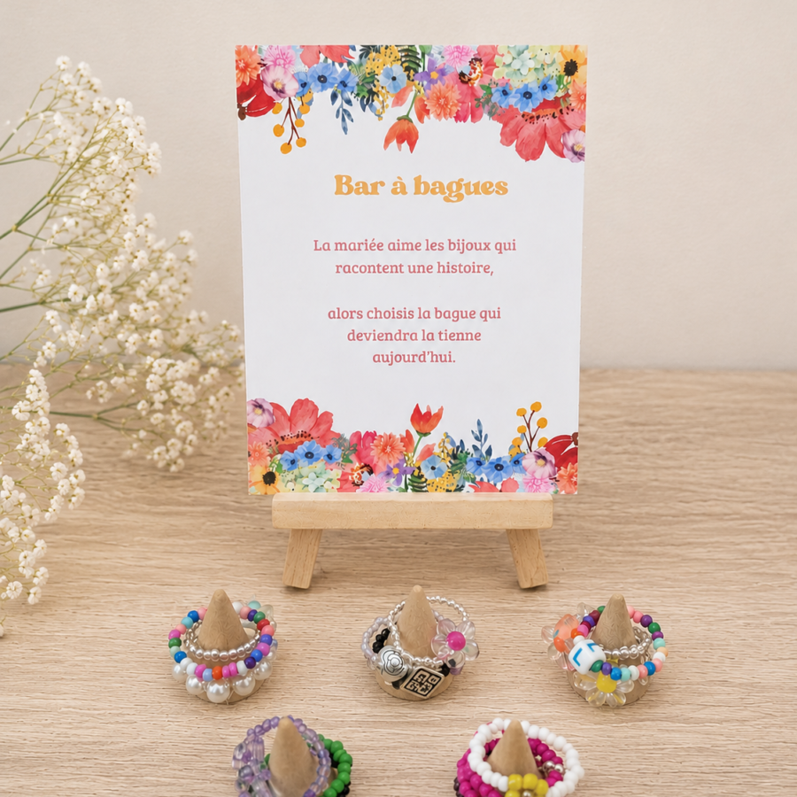 Bar à bagues mariage