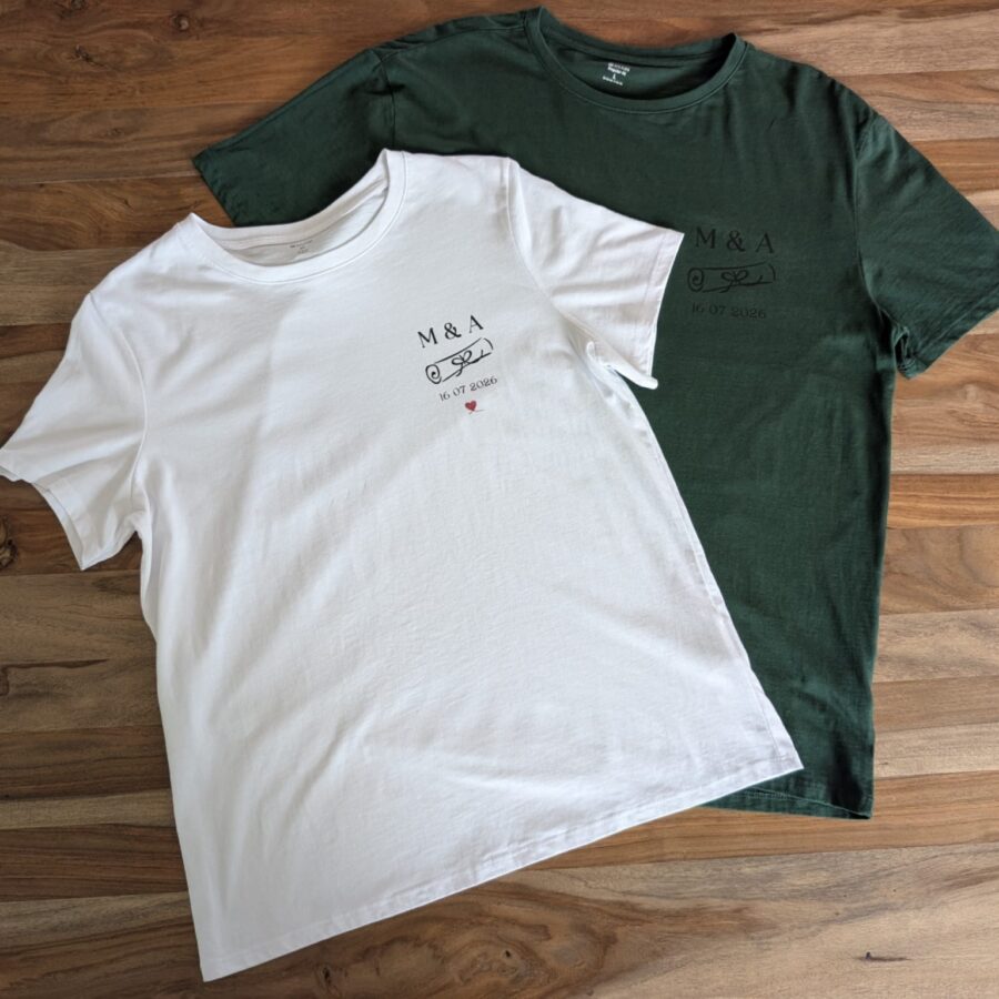 T-shirt personnalisés Duo homme & femme